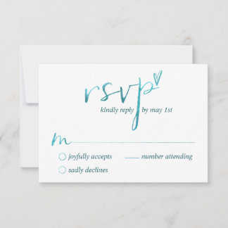 Watercolor Love is Love Gay RSVP Cards