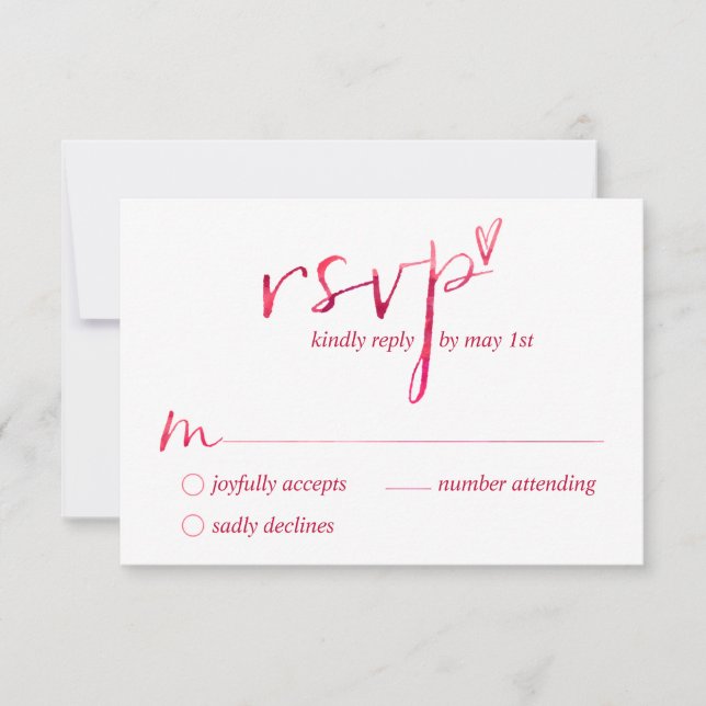Watercolor Love is Love Gay RSVP Cards (Front)