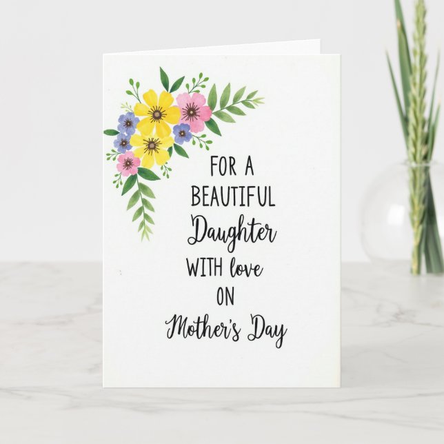 Watercolor Love Mothers Day Card (Front)