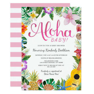 Hawaiian Baby Shower Invitations &amp; Announcements | Zazzle