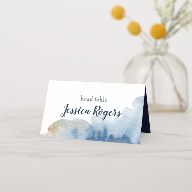 Watercolor Lux Place Card (Front)