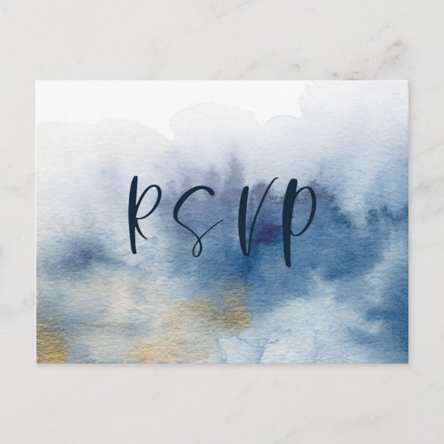 Watercolor Lux RSVP Postcard V2 (Front)