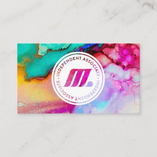 Watercolor M Business Card