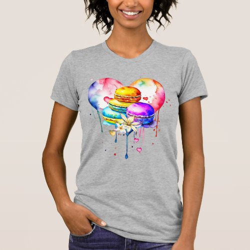 Watercolor Macarons T_Shirt