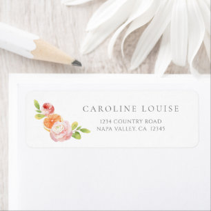 Watercolor Macaroons Address Label