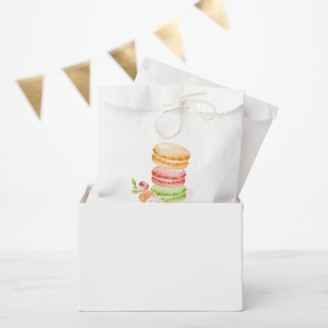 Watercolor Macaroons Favor Bag (Party)