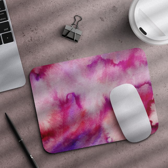 Watercolor magenta wash mouse pad (Creator Uploaded)