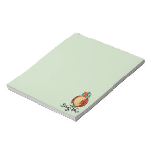 Watercolor Magical Owl With Rainbow Feathers Notepad