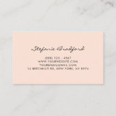 Watercolor Magnolia Cotton Garland Business Card (Back)