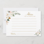 watercolor magnolia floral advice<br><div class="desc">A simple floral design with beautiful magnolia watercolor flowers. Feel free to change the colors and text details.</div>