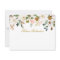 Watercolor Magnolia Rose Floral Personalized Gold