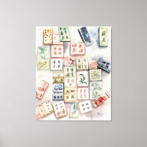 Watercolor Mahjong Art Print