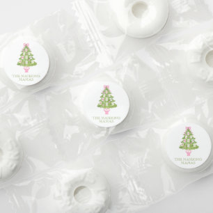 Watercolor Mahjong Christmas Tree Party Life Saver® Mints