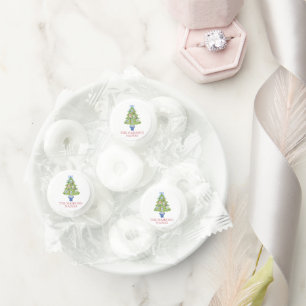 Watercolor Mahjong Christmas Tree Party Life Saver® Mints