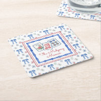 Watercolor Mahjong Tiles & Bows Party