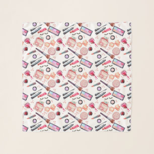 Watercolor Makeup Pattern Scarf