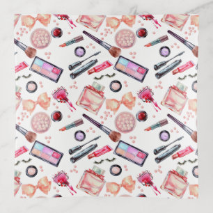 Watercolor Makeup Pattern Trinket Tray