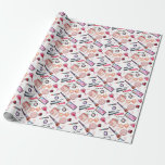 Watercolor Makeup Pattern Wrapping Paper