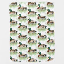 Watercolor Mallard Duck Baby Shower