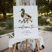 Watercolor Mallard Duck Baby Shower