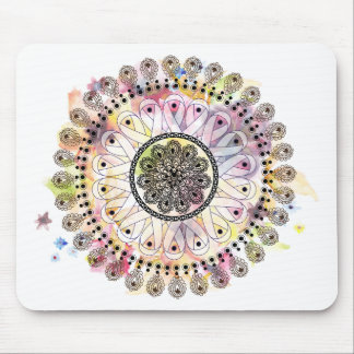 Watercolor Mandala Mouse Pad