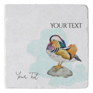 Watercolor Mandarin Duck Trivet