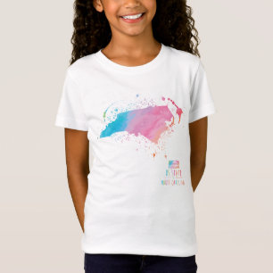 Watercolor Map North Carolina T-Shirt