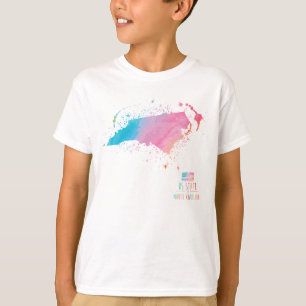 Watercolor Map   North Carolina T-Shirt