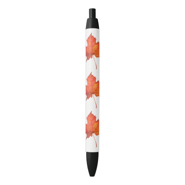 Watercolor Maple Leaf Pen (Front Vertical)