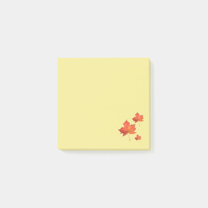 leaf post it notes