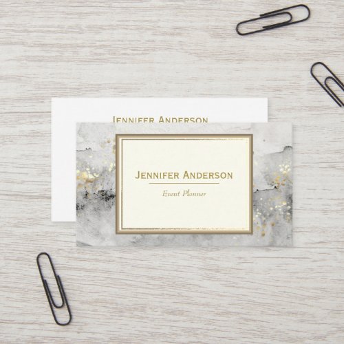 Watercolor Marble Business Card