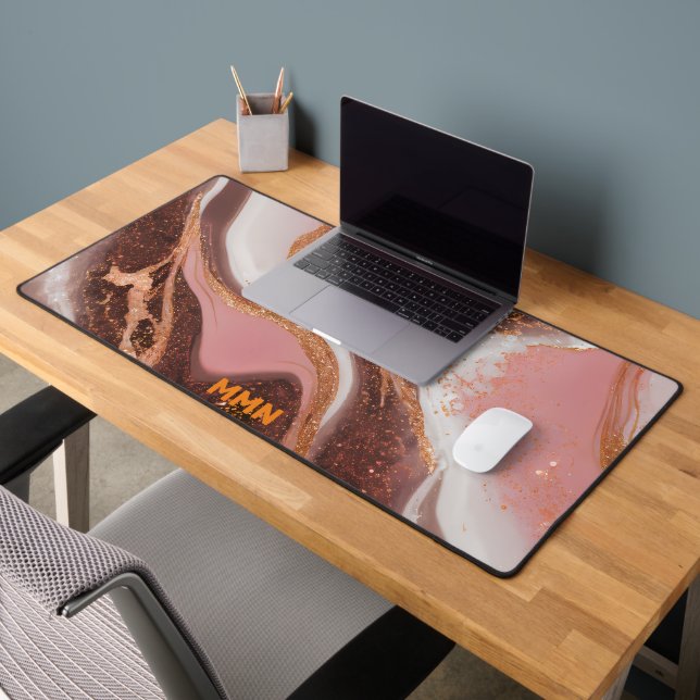 Watercolor Marble Coustum Desk Mat (Office 2)