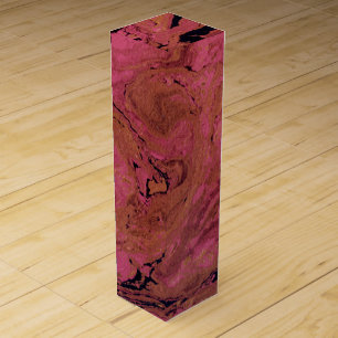 Watercolor, marble wine box