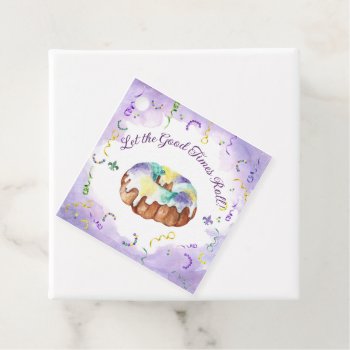 Watercolor Mardi Gras  Fat Tuesday Party Favor Tags by starstreamdesign at Zazzle