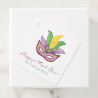 Watercolor Mardi Gras Masks King Cake Crown