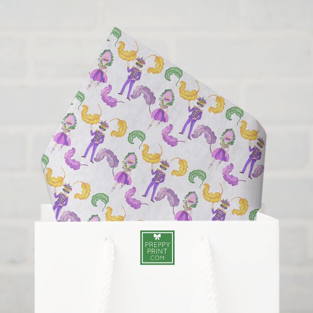 Watercolor Mardi Gras Party Tissue Paper (Creator Uploaded)