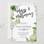 Watercolor Marg And Matrimony Bridal Shower Invitation at Zazzle