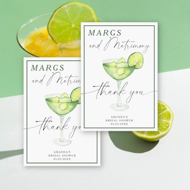Watercolor Margarita Thank you Bridal shower  (Creator Uploaded)