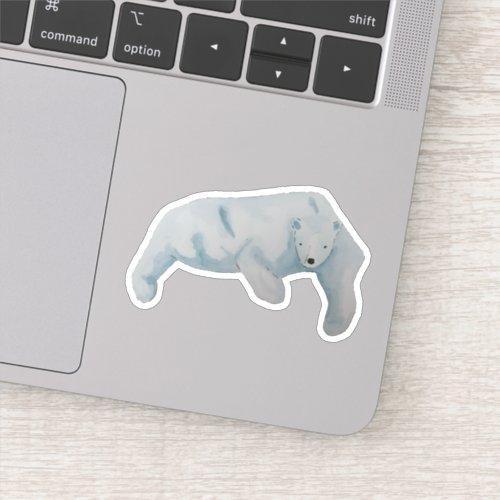 Watercolor Marine Mammal Polar Bear Sticker