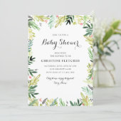 Watercolor Meadow Baby Shower Invitation (Standing Front)