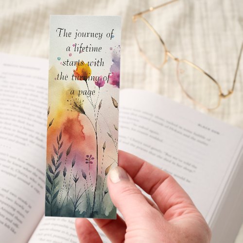 Watercolor Meadow Bookmarks