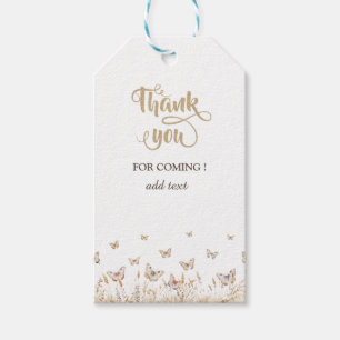 Watercolor Meadow Butterflies Gift Tags