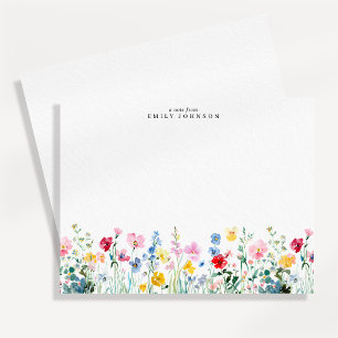 Watercolor Meadow Note Card