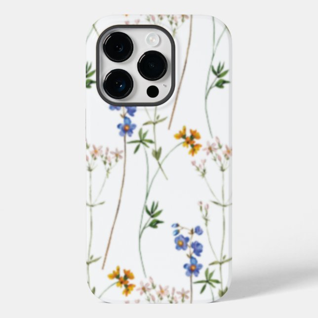 Watercolor Meadow Seamless Pattern Case-Mate iPhone Case (Back)