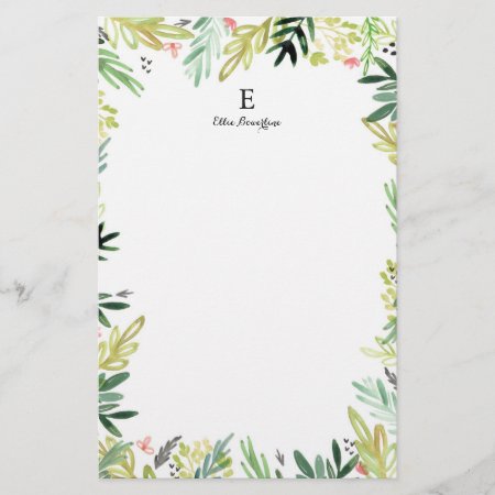 Watercolor Meadow Stationery