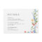 Watercolor Meadow Wildflower Boho Wedding Details