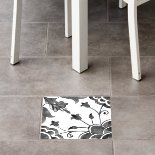Watercolor Mediterranean Grey Floor Decal