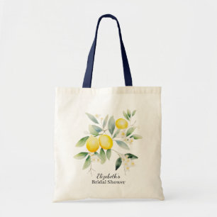 Watercolor Mediterranean Lemon  Tote Bag