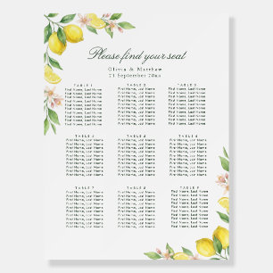 Watercolor Mediterranean Wedding wellcome sign 
