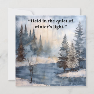 Watercolor Memorial Sympathy Card